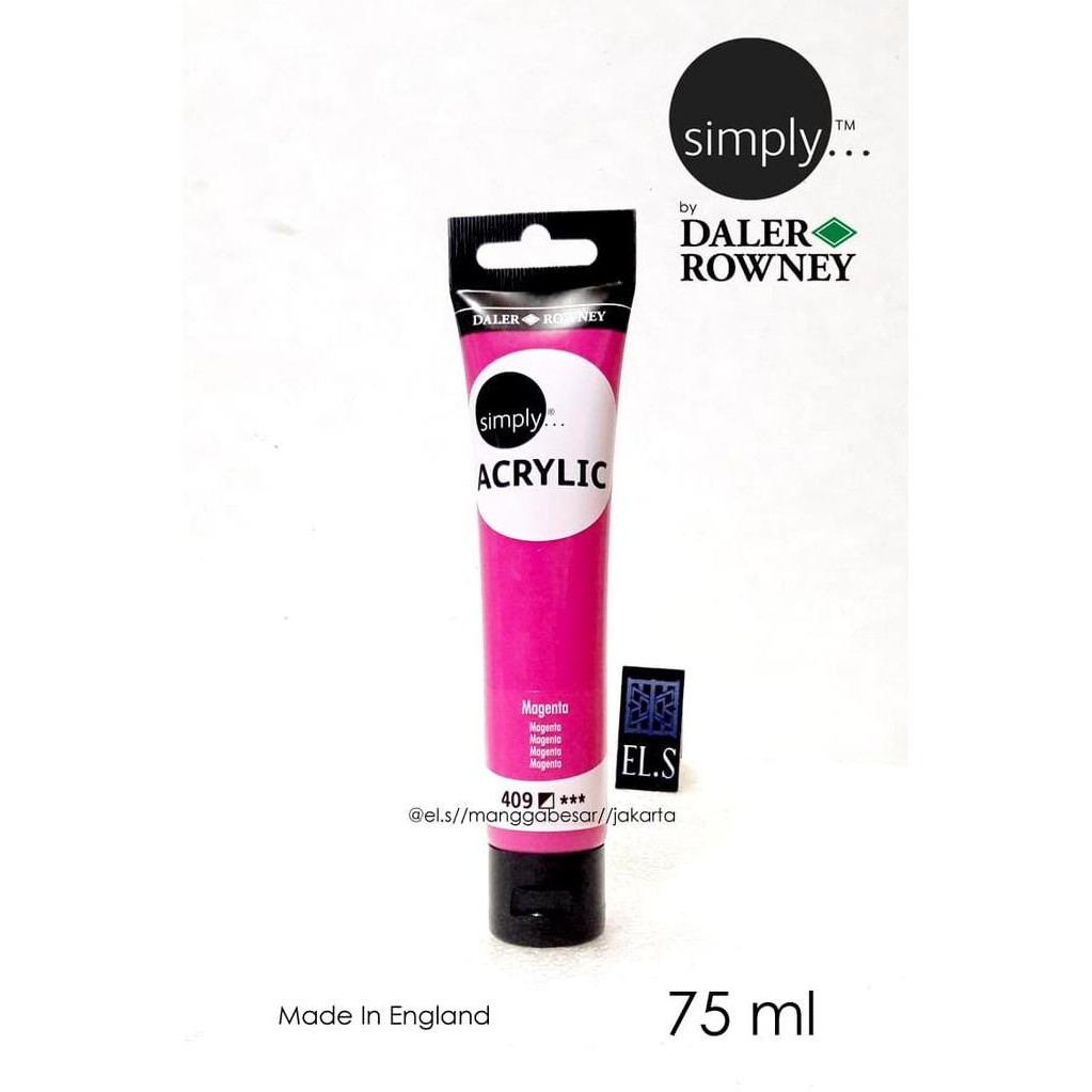

ready Daler Rowney Simply Acrylic Magenta 75 ml ( Cat Akrilik )