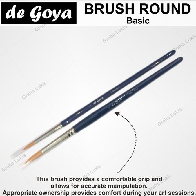 

ready De Goya Basic Round Brush no 10 / 6 - Kuas Round