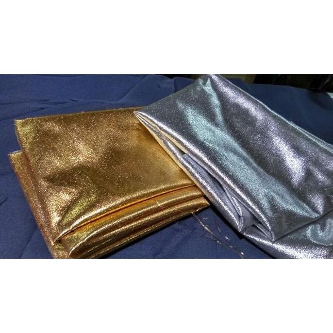 kain lame emas perak meteran murah