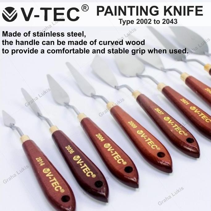 

ready V-Tec Paint Knife / Pisau Palet / Painting Knife