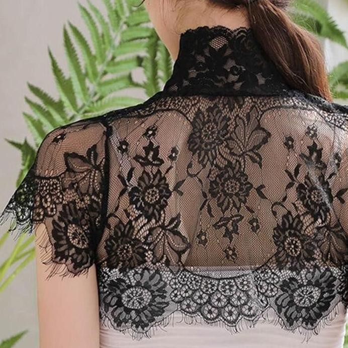 Kerah Renda Korea Lace Collar Kerah Instan Fake Collar Korean Aplikasi Kerah Renda Kerah Brokat mura