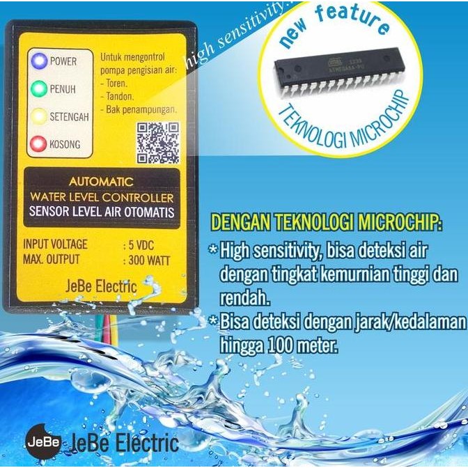 Tersedia Sensor air tandon otomatis_radar toren otomatis_level air_otomatis pompa air