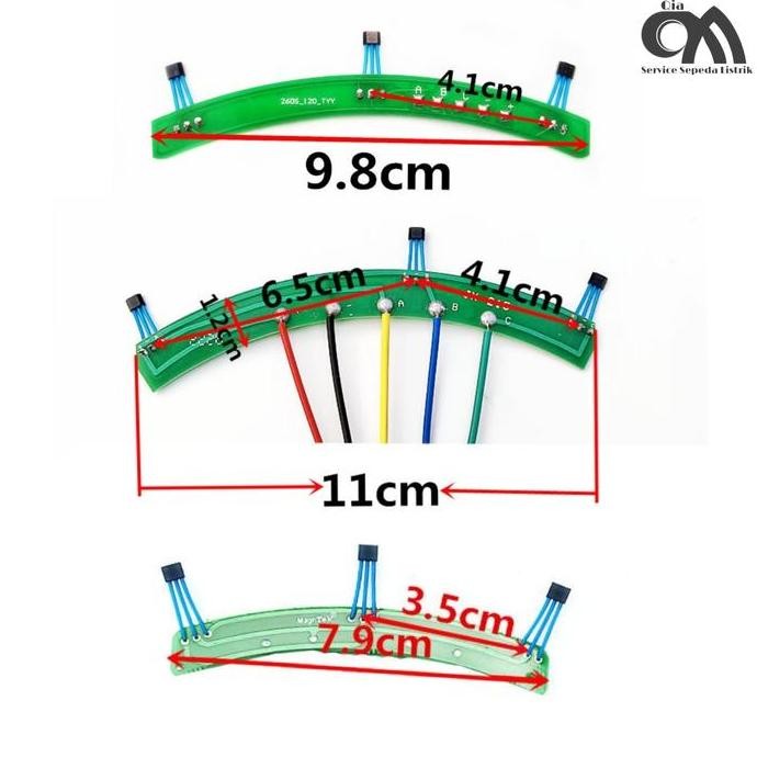 Tersedia Sensor Dinamo 120 Ukuran Panjang Sepeda Listrik 1 Set