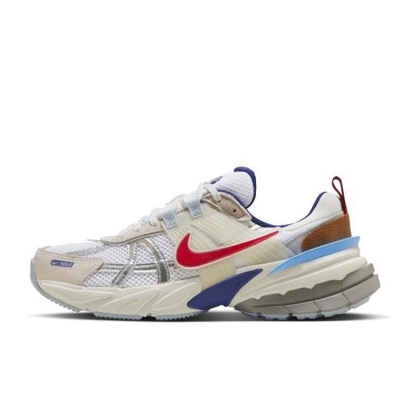 NIKE V2K RUN Women's Shoes - SILVER RED BLUE