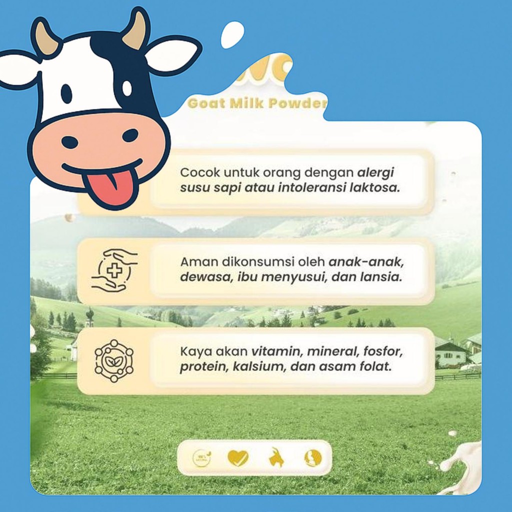 

Etawamil Susu Kambing Etawa Bubuk - Rasa Vanila Halal Bpom 500 Gram