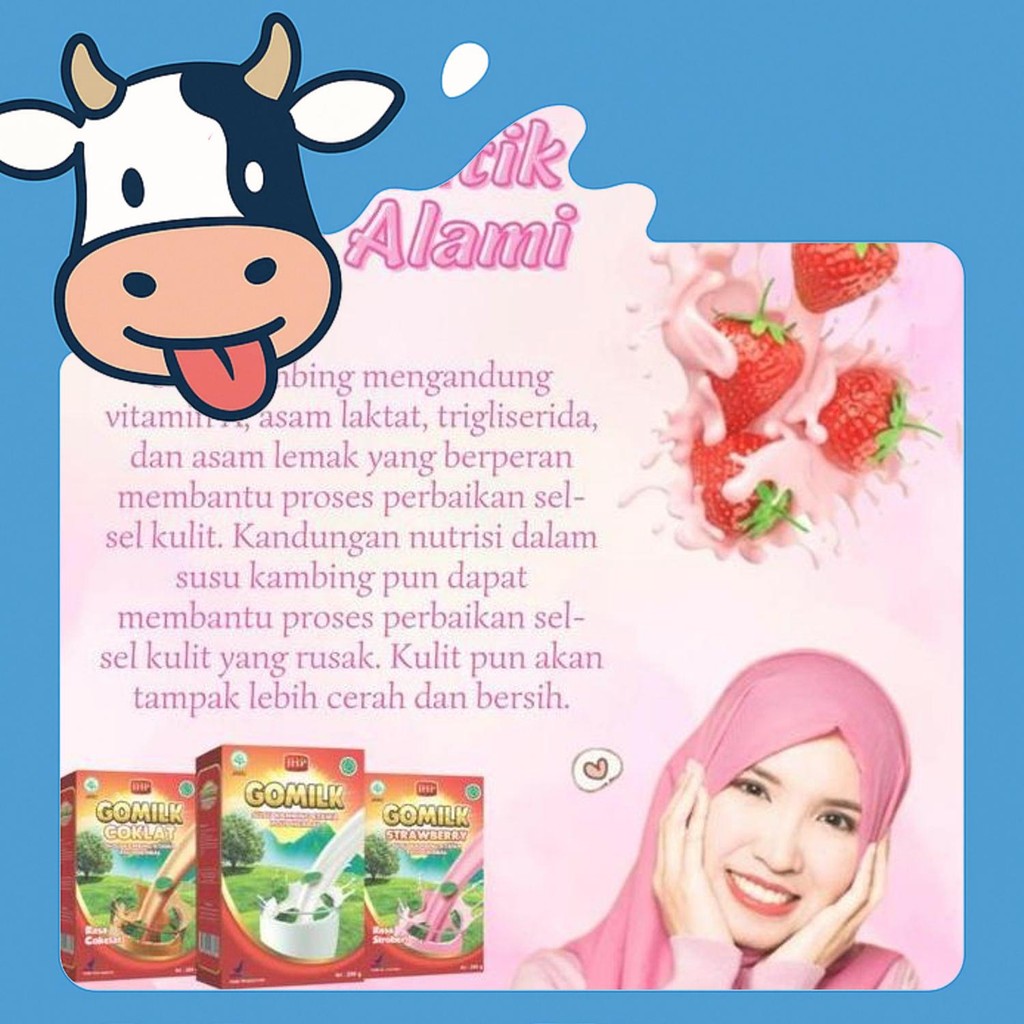 

Kualitas Terbaik Gomilk Susu Etawa + Herbal Merawat Kulit Cantikmu Menjadi Cerah Alami