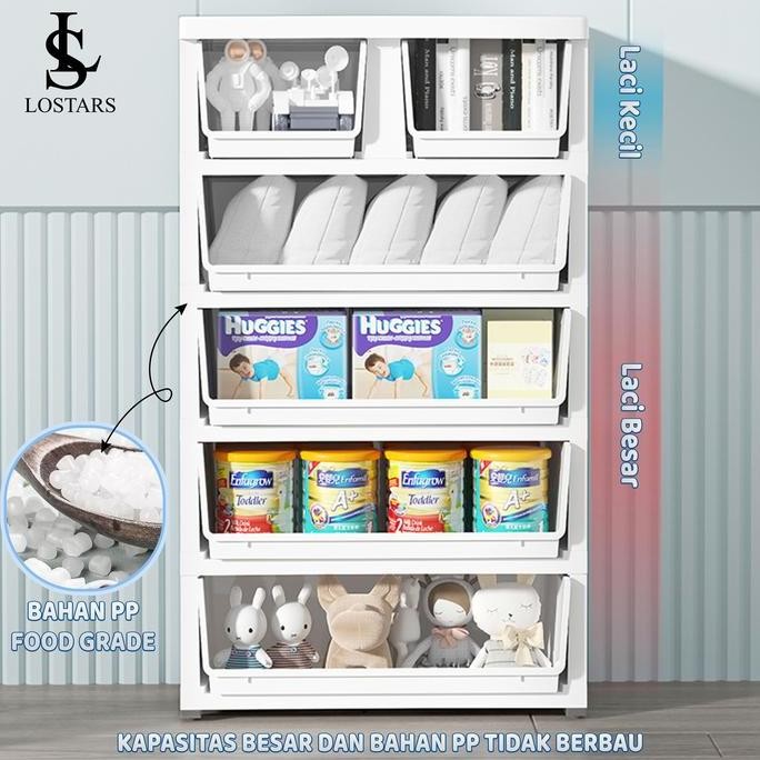 Lostars/Lemari Bayi/Lemari Plastik /Lemari Plastik Anak/Lemari Plastik Premium/Lemari Pakaian /Lemar
