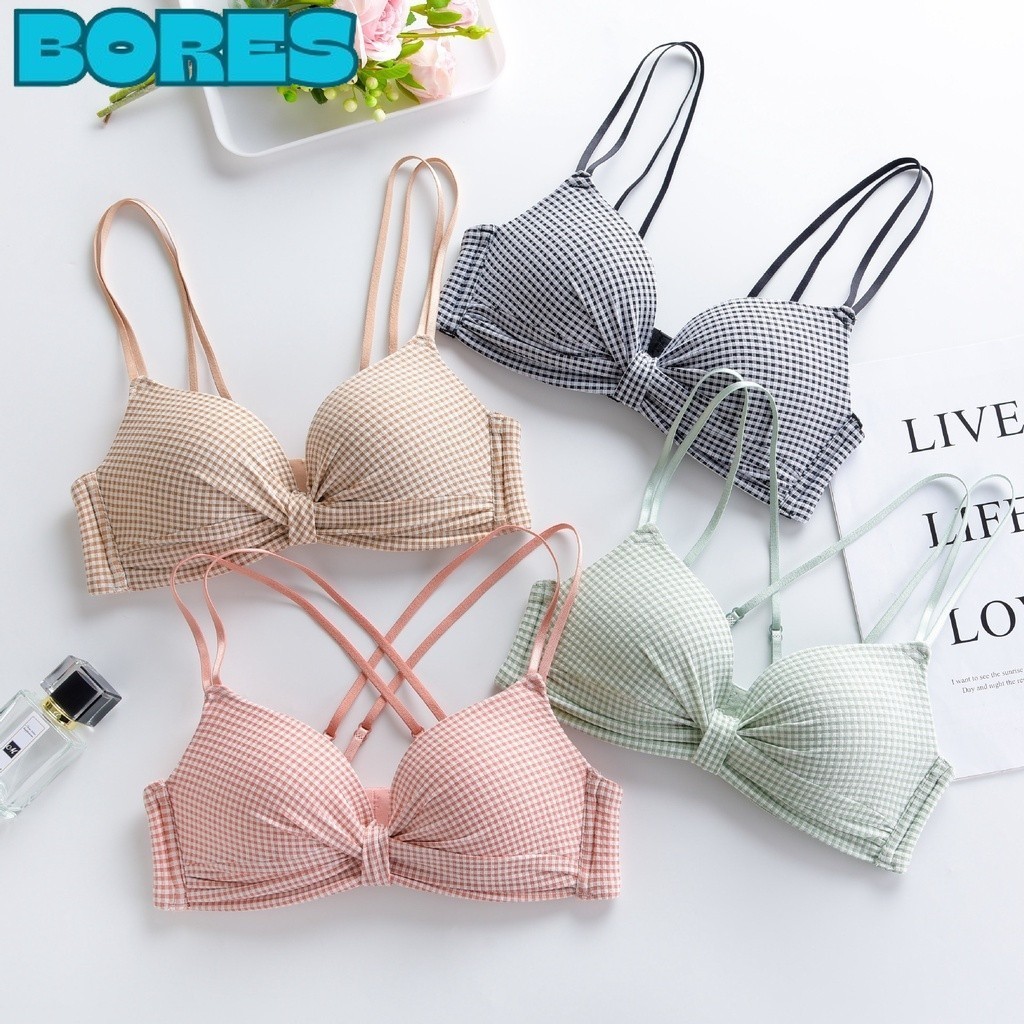BORES Bra Jepang Sexy 6432 Tanpa Kawat Bra  Premium Asian Style Pakaian Dalam Wanita Elastis Sexy Bu