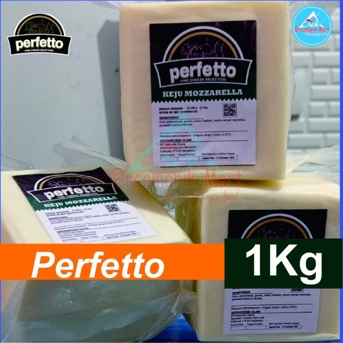

(Expert) Keju Mozzarella Perfetto 1kg Murah / Perfetto mozarella chesse 1kg - keju mozzarella perfetto berkualitas