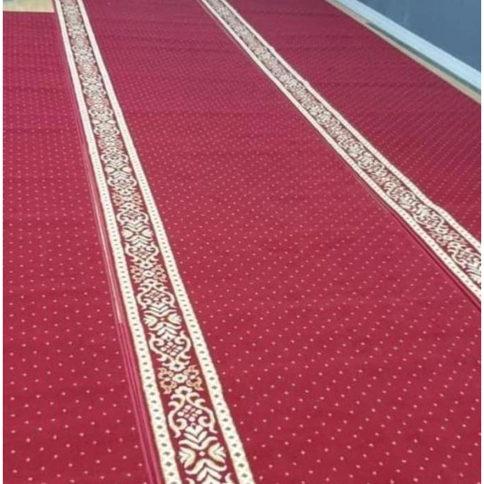 Karpet Sajadah Masjid ALMIRA tebal 11 mm ukuran 120x600 cm Karpet Sajadah Rol murah