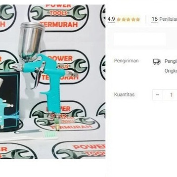 

NRT-PRO K-3 Spray Gun Tabung Atas Cat Semprot Spraygun K-3 200CC