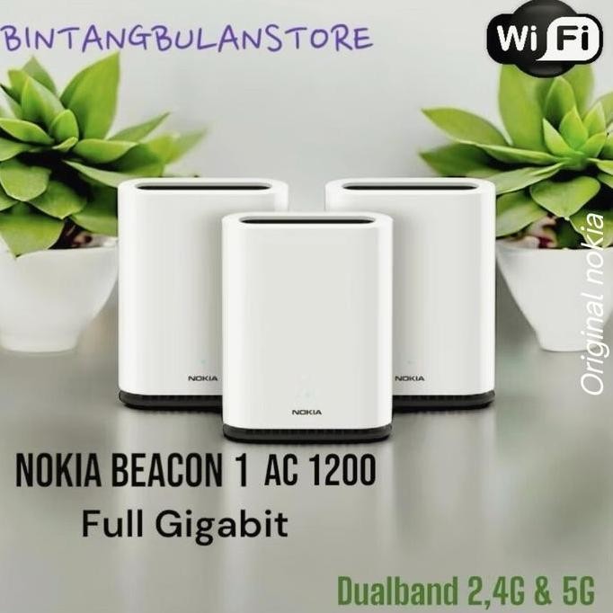 ready  Nokia Beacon1 dualband gigabit mesh wifi