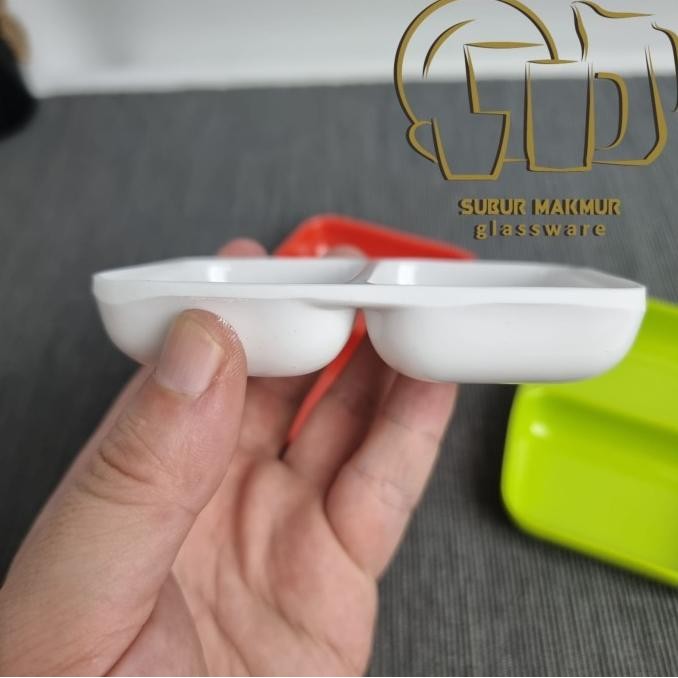 (Expert) [1 pcs] Pisin Sambal Sekat 2 Melamin Tebal. Ber SNI / Tempat Cabe