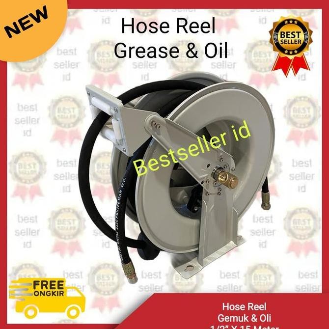 Grease Hose Reel 1/2" 15m / Oil Hose Reel 1/2 inch 15 meter