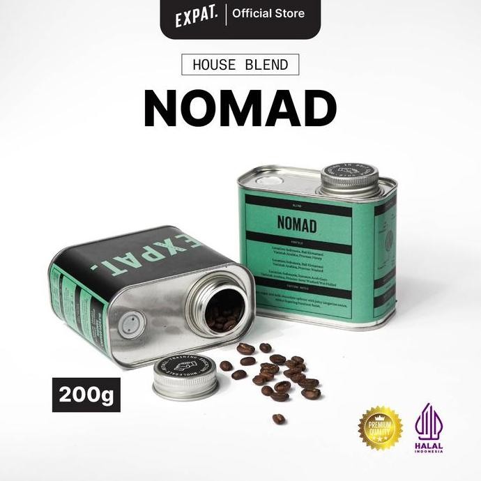 

[[ VELCRO / EXPAT ROASTERS NOMAD ESPRESSO BLEND BIJI KOPI /BUBUK ARABIKA 200GR BEST SELLER