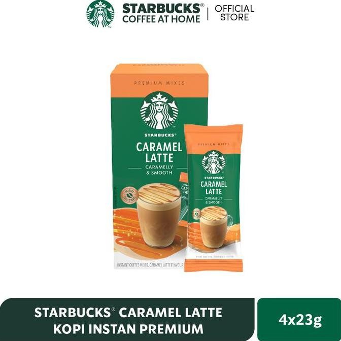 

[[ VELCRO / STARBUCKS CARAMEL LATTE KOPI INSTAN PREMIUM 23G X 4PCS BEST SELLER
