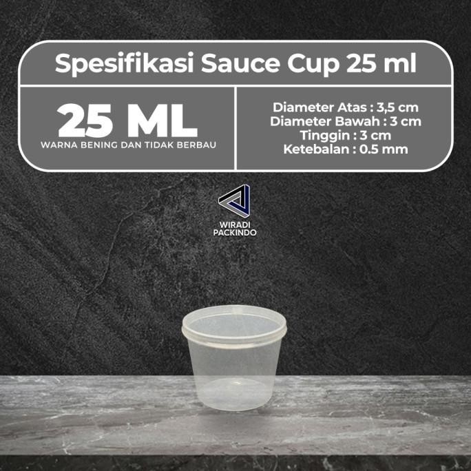 (Expert) Saus Cup 25ml/ Tempat Saus 25 ml