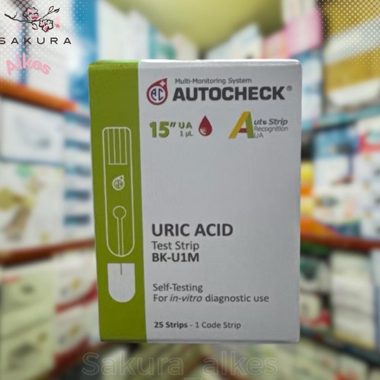 Autocheck Test Strip URIC ACID isi 25 terlaris