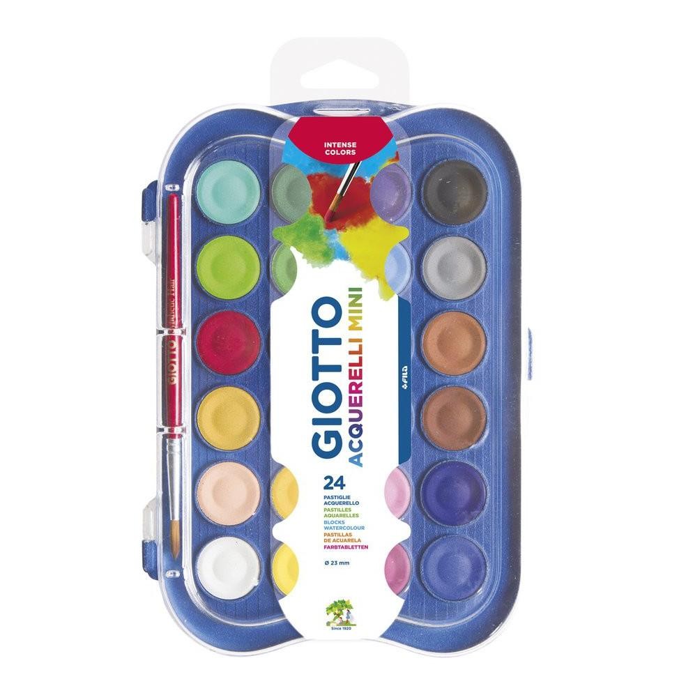 

Giotto Acquerelli Mini 24 Warna - Cat Air Padat - Paint Cake Terlaris