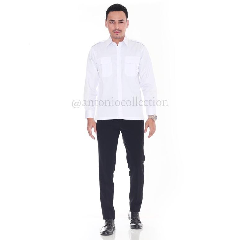 Baju PDL Putih Lengan Panjang / Kemeja PDH / Baju PNS / Baju Lapangan