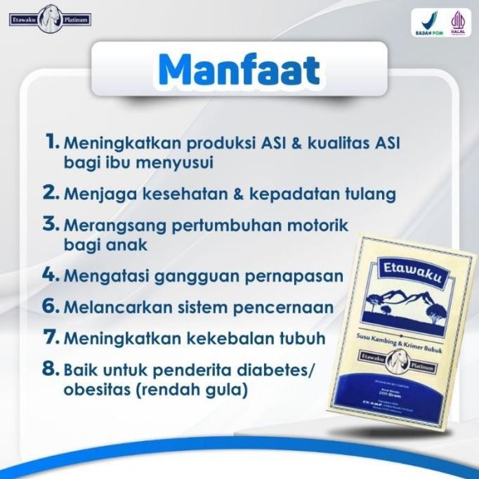 

(Expert) ETAWAKU PLATINUM SUSU MURNI KAMBING ETAWA ATASI MASALAH PERNAFASAN