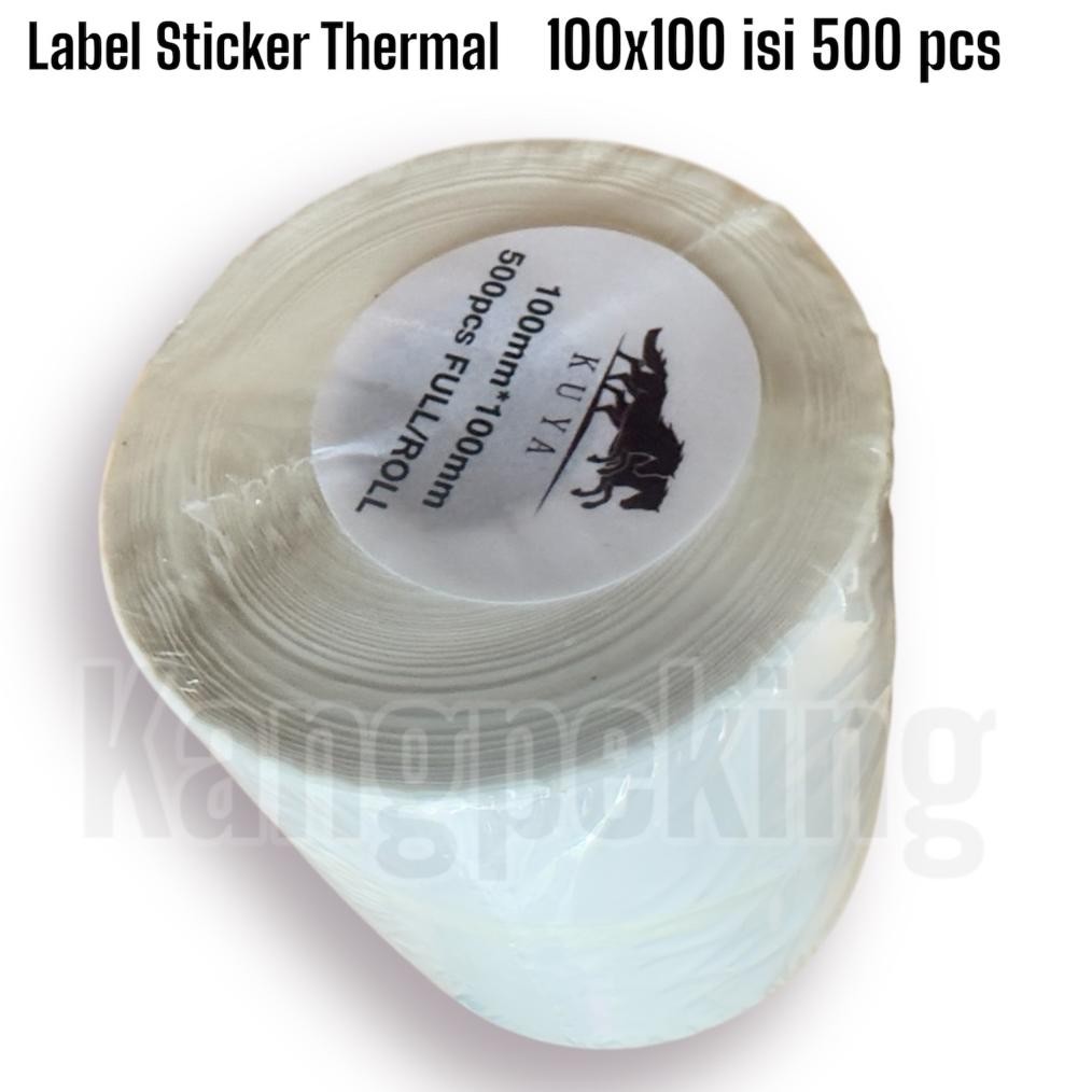 

Thermal Label 100X100 ISI 500 PCS HARGA MURAH Sticker Pengiriman Resi RB07