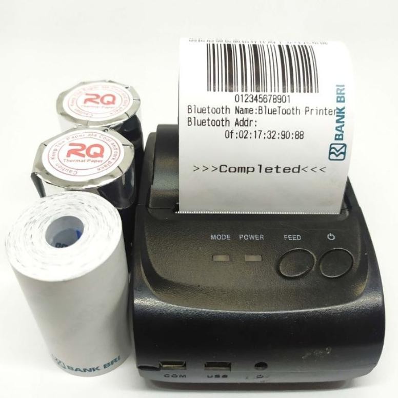 

Kertas Thermal BRI Logo 57 x 30 Coreless Merk RQ Paket Hemat 30 Roll RB07
