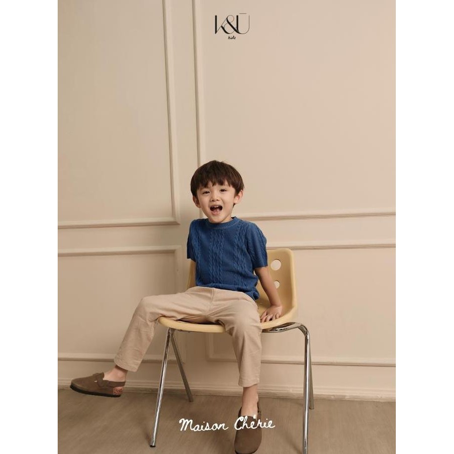 Grosir Kukai Kids | Kai Top - Kaos Rajut Anak Laki-Laki - Kaos Knit Anak Laki-Laki - Kids Knit Top