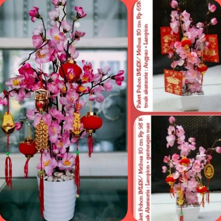 

Baru Pohon Angpao Imlek Meihua Sakura Paket Aksesoris Lengkap