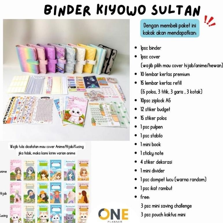 

Paket Binder Menabung Keuangan Lengkap KIYOWO SULTAN RB07