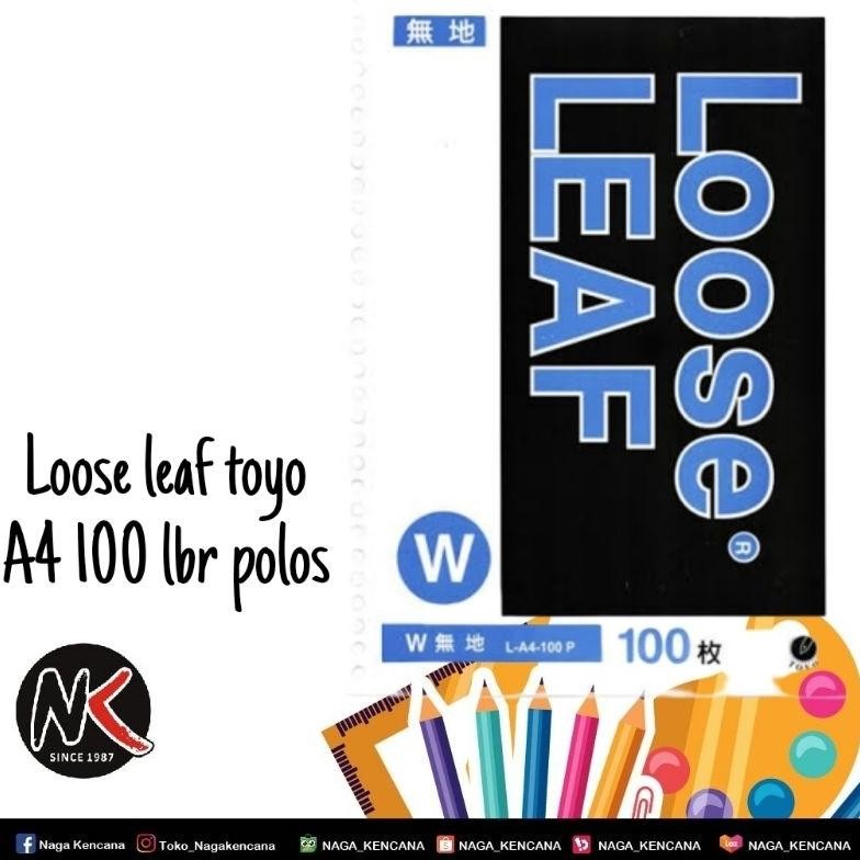 

LOOSE LEAF A4 TOYO L-100 POLOS RB07