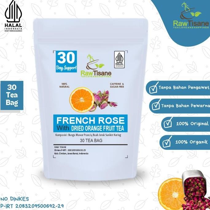 

SALE!!! French Rose With Dried Orange Fruit Tea : Teh Bunga Mawar Pink & Buah Jeruk Kering Isi 30 Tea Bag