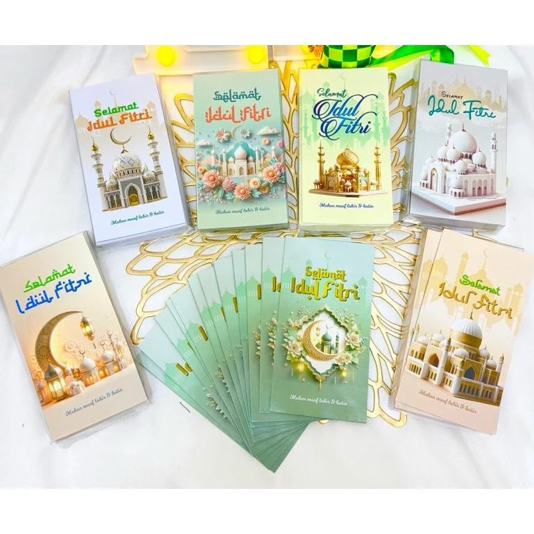 

[ ISI 50 ] Amplop Lebaran Panjang Hari Raya Idul Fitri Eid Mubarak Angpao Kotak Mika ISI 50 30 Lembar Kartun Lucu Amplop Labubu Pendek Amplop Panjang Thr RB07