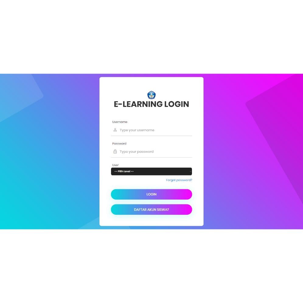 Aplikasi E-Learning dan Kirim Tugas berbasis web