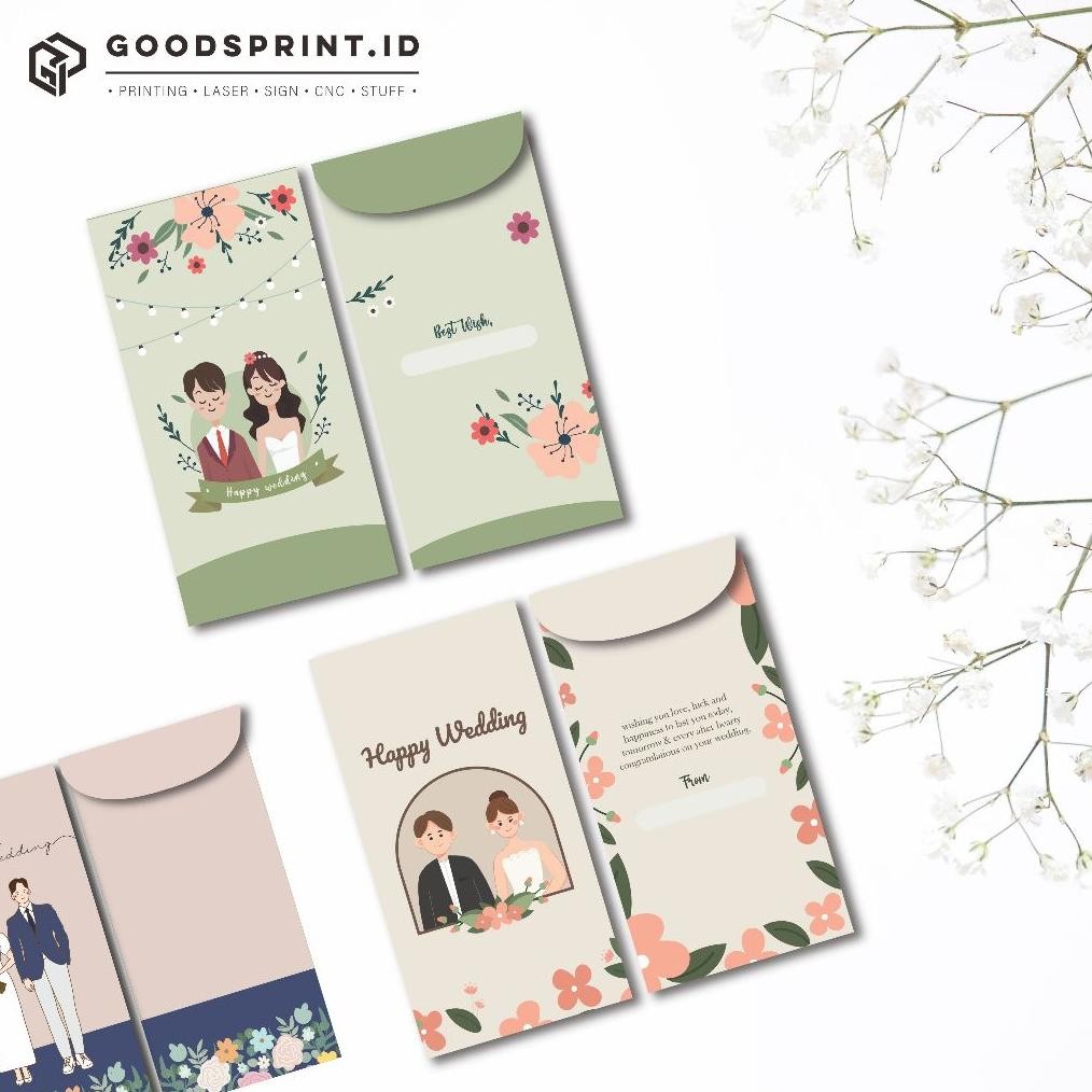 

Angpao Wedding Amplop Pernikahan Angpau Nikah Custom Amplop isi 6 pcs RB07