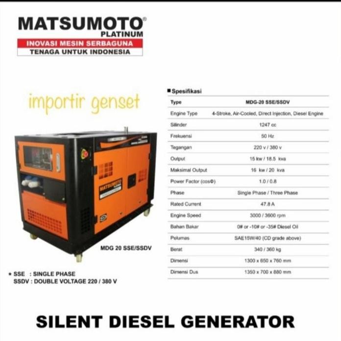 

Terlaris Genset Silent 20 Kva Infinite If20000