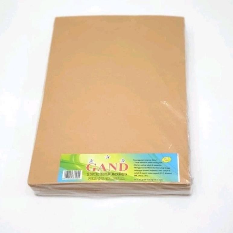 

Baru Amplop Coklat Map GAND 80gr Ukuran 27.5x37.5cm