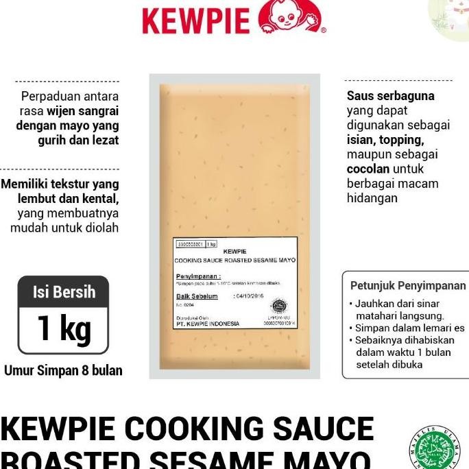 

Kewpie Wijen Sangrai 1Kg Cooking Sauce Roasted Sesame Mayo 1Kg