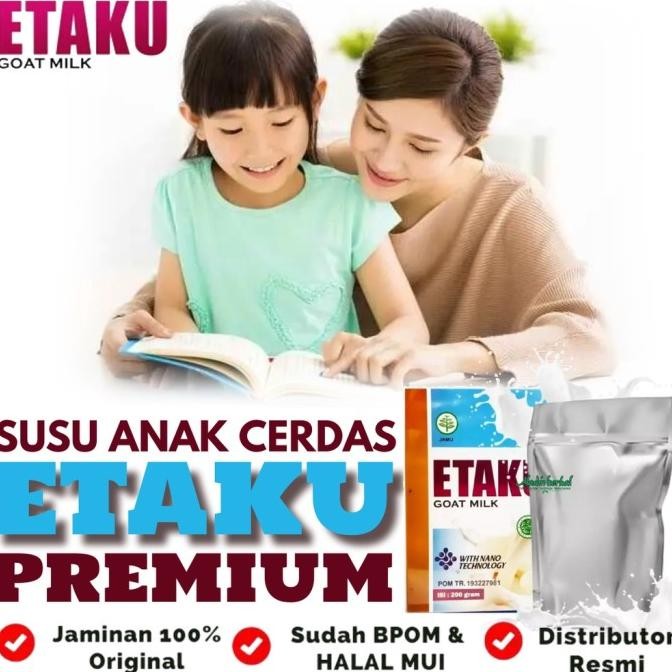 

(Expert) - Susu Otak Anak Cerdas - Susu Kecerdasan Otak Anak, Penambah Daya Ingat, Susu Tumbuh Kembang anak Autisme - Susu Kambing Etawa Bubuk Etaku Goat Milk