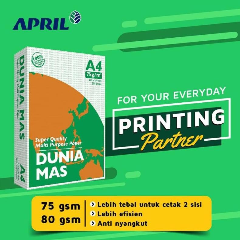 

Sale! Kertas Hvs A4 75Gsm Sidu - 1 Rim Kertas Fotocopy