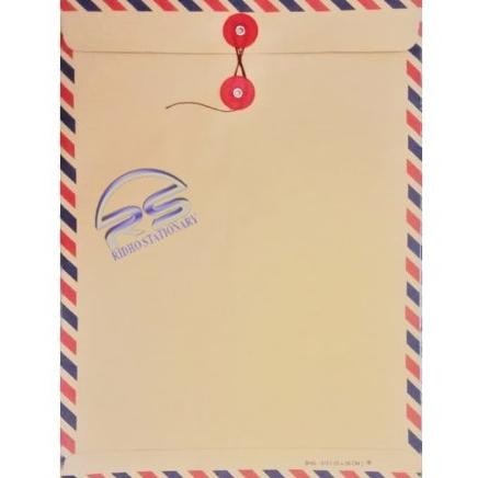 

Baru Amplop Coklat Tali Airmail E-310 (250x350mm) Folio F4 80gsm - 50 pcs
