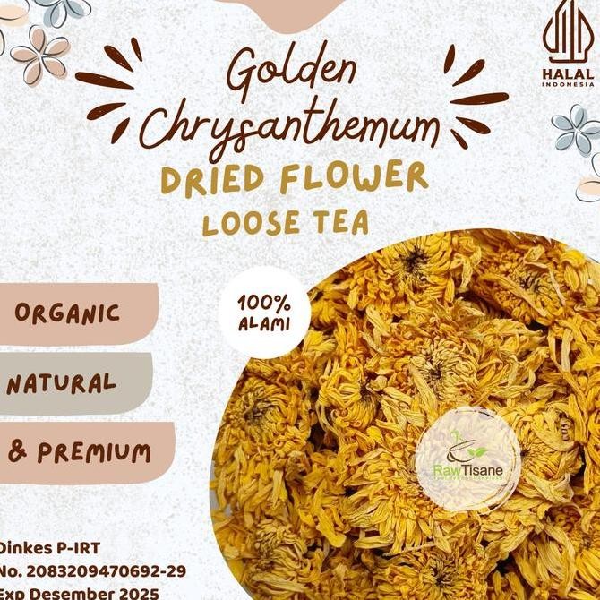 

SALE!!! Golden Chrysanthemum Flower Tea : Teh Bunga Krisan Emas - 25 Gram