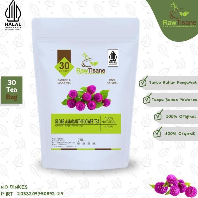 

SALE!!! Globe Amaranth Flower Tea : Teh Bunga Amaranth (30 Tea Bag)