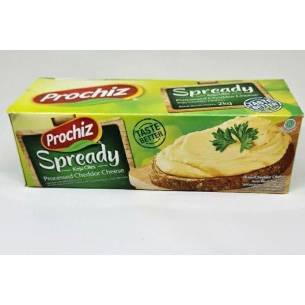 

Baru Prochiz Spready 2kg - Keju Oles Creamy Halal Tahan Lama