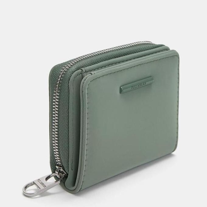 Sale Dompet Pull And Bear Wanita Kecil Hijau Original