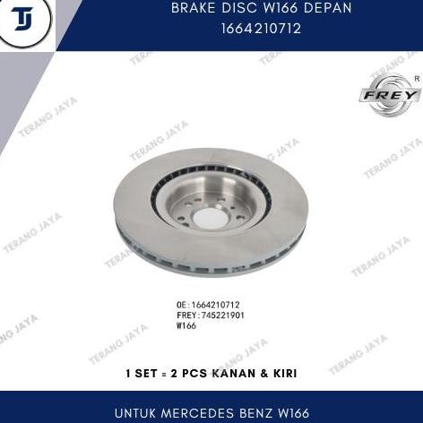 BRAKE DISC MERCEDES BENZ FREY W166 DEPAN 1664210712