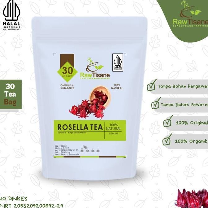 

SALE!!! ROSELLA TEA : TEH BUNGA ROSELLA MERAH ISI 30 TEA BAG