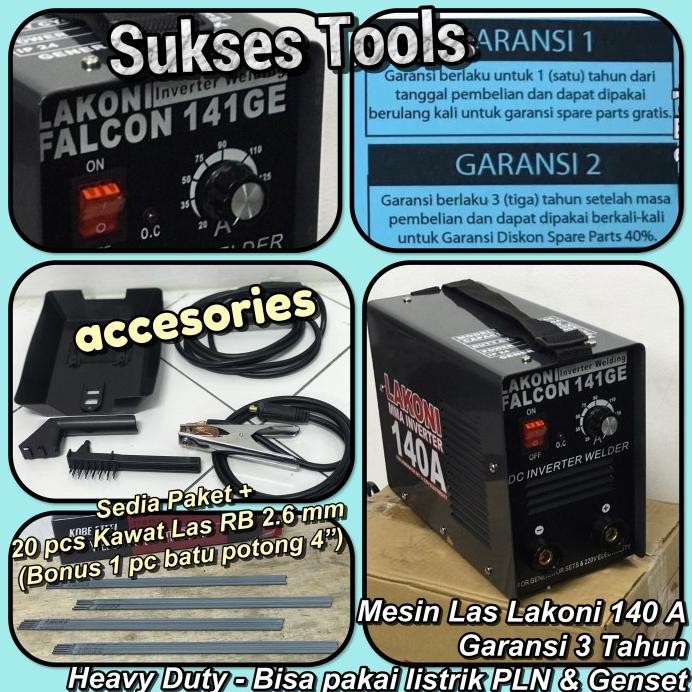 

Terlaris Mesin Las Lakoni Trafo Las Falcon 141 Ge 141Ge Bisa Pake Genset
