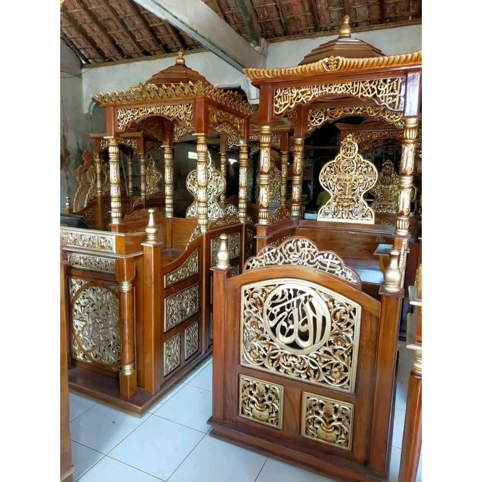 mimbar jati masjid/mimbar masjid