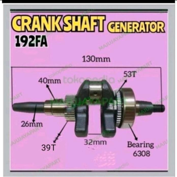 

Terlaris Askrup Crank Shaft Genset Solar 192Fa
